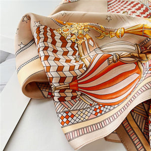 MaraSilk Pure Mulberry Silk Scarf - Square Crepe Satin MS145