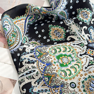 MaraSilk Pure Mulberry Silk Scarf - Square Crepe Satin MS148