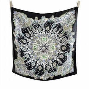 MaraSilk Pure Mulberry Silk Scarf - Square Crepe Satin MS148