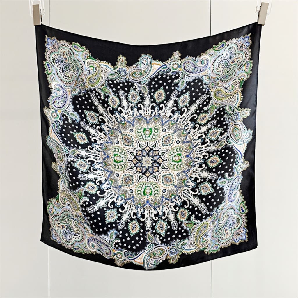 MaraSilk Pure Mulberry Silk Scarf - Square Crepe Satin MS148