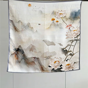 MaraSilk Pure Mulberry Silk Scarf - Square Crepe Satin MS149