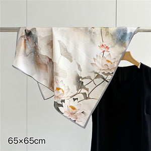 MaraSilk Pure Mulberry Silk Scarf - Square Crepe Satin MS149