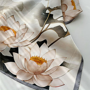 MaraSilk Pure Mulberry Silk Scarf - Square Crepe Satin MS149