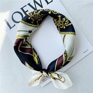 MaraSilk Pure Mulberry Silk Scarf Square Crepe Satin MS15-10