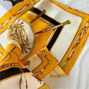 MaraSilk Pure Mulberry Silk Scarf Square Crepe Satin MS15-2