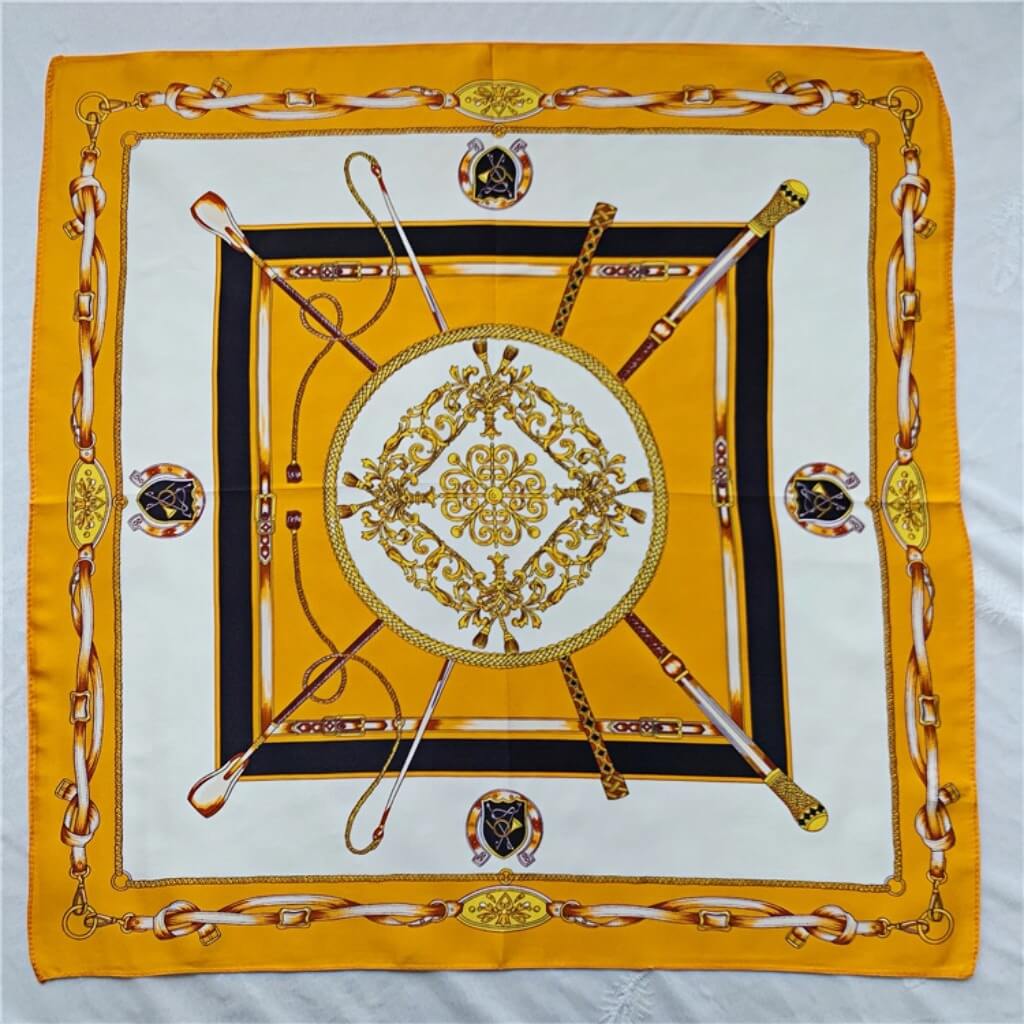 MaraSilk Pure Mulberry Silk Scarf Square Crepe Satin MS15-3