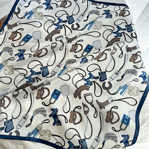 MaraSilk Pure Mulberry Silk Scarf - Square Crepe Satin MS151