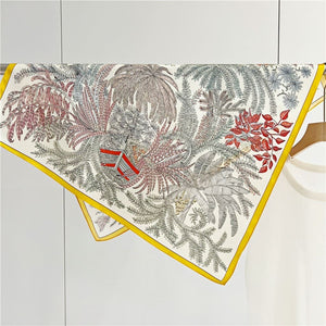 MaraSilk Pure Mulberry Silk Scarf - Square Crepe Satin MS154