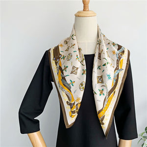 MaraSilk Pure Mulberry Silk Scarf - Square Crepe Satin MS155