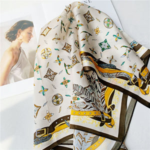 MaraSilk Pure Mulberry Silk Scarf - Square Crepe Satin MS155