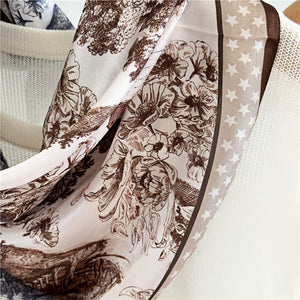 MaraSilk Pure Mulberry Silk Scarf - Square Crepe Satin MS156