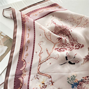 MaraSilk Pure Mulberry Silk Scarf - Square Crepe Satin MS157