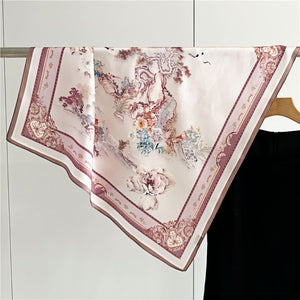 MaraSilk Pure Mulberry Silk Scarf - Square Crepe Satin MS157