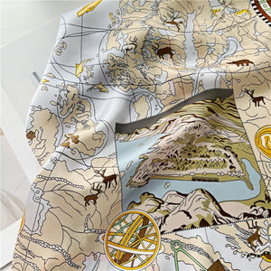 MaraSilk Pure Mulberry Silk Scarf - Square Crepe Satin MS158