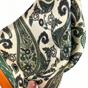 MaraSilk Pure Mulberry Silk Scarf - Square Crepe Satin MS159