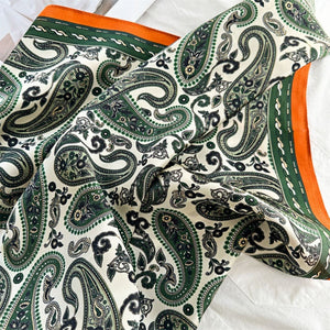 MaraSilk Pure Mulberry Silk Scarf - Square Crepe Satin MS159