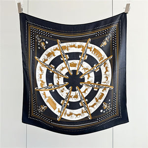 MaraSilk Pure Mulberry Silk Scarf - Square Crepe Satin MS161 25" x 25" MS16101