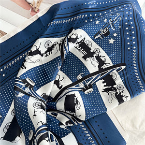 MaraSilk Pure Mulberry Silk Scarf - Square Crepe Satin MS161