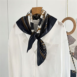 MaraSilk Pure Mulberry Silk Scarf - Square Crepe Satin MS161