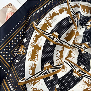 MaraSilk Pure Mulberry Silk Scarf - Square Crepe Satin MS161