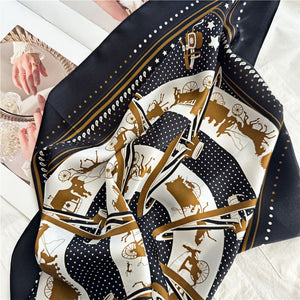 MaraSilk Pure Mulberry Silk Scarf - Square Crepe Satin MS161