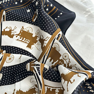 MaraSilk Pure Mulberry Silk Scarf - Square Crepe Satin MS161