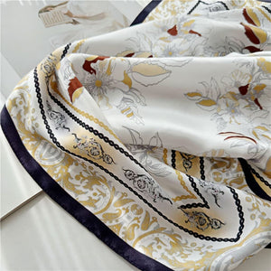 MaraSilk Pure Mulberry Silk Scarf - Square Crepe Satin MS163