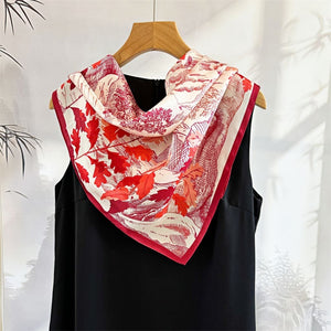 MaraSilk Pure Mulberry Silk Scarf - Square Crepe Satin MS167