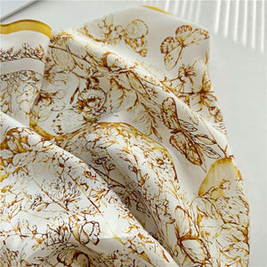 MaraSilk Pure Mulberry Silk Scarf - Square Crepe Satin MS168