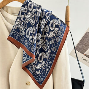 MaraSilk Pure Mulberry Silk Scarf Square Crepe Satin MS17-4