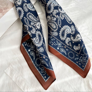 MaraSilk Pure Mulberry Silk Scarf Square Crepe Satin MS17-9