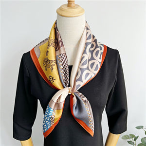 MaraSilk Pure Mulberry Silk Scarf - Square Crepe Satin MS170 25" x 25" MS17001