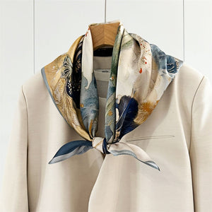MaraSilk Pure Mulberry Silk Scarf - Square Crepe Satin MS172