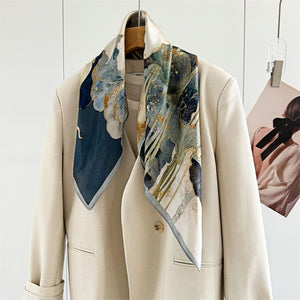 MaraSilk Pure Mulberry Silk Scarf - Square Crepe Satin MS172