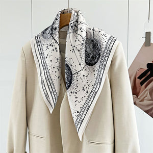 MaraSilk Pure Mulberry Silk Scarf - Square Crepe Satin MS172