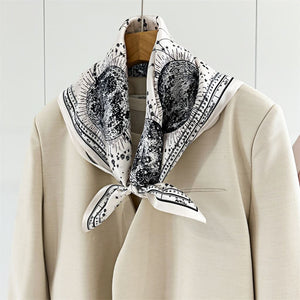 MaraSilk Pure Mulberry Silk Scarf - Square Crepe Satin MS172