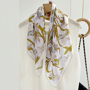 MaraSilk Pure Mulberry Silk Scarf - Square Crepe Satin MS173