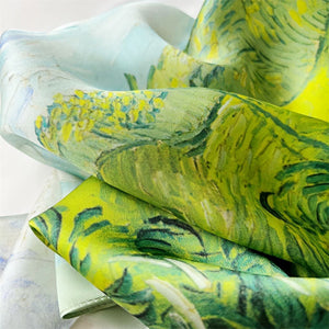 MaraSilk Pure Mulberry Silk Scarf - Square Crepe Satin MS175