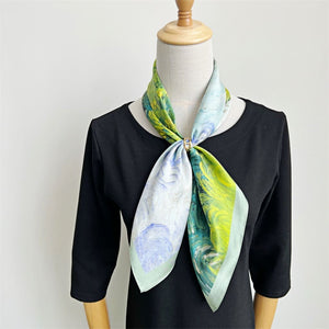 MaraSilk Pure Mulberry Silk Scarf - Square Crepe Satin MS175