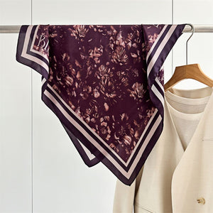 MaraSilk Pure Mulberry Silk Scarf - Square Crepe Satin MS177