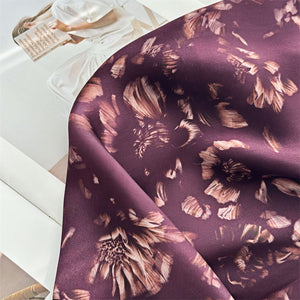 MaraSilk Pure Mulberry Silk Scarf - Square Crepe Satin MS177