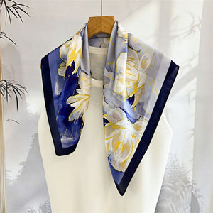 MaraSilk Pure Mulberry Silk Scarf - Square Crepe Satin MS178