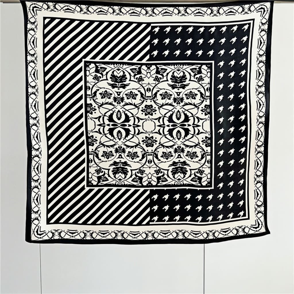 MaraSilk Pure Mulberry Silk Scarf - Square Crepe Satin MS179