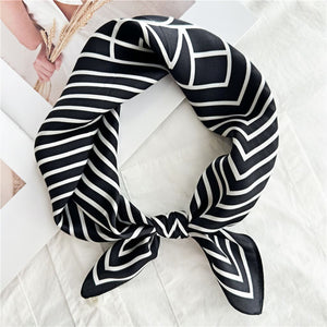 MaraSilk Pure Mulberry Silk Scarf Square Crepe Satin MS18-17