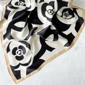 MaraSilk Pure Mulberry Silk Scarf - Square Crepe Satin MS182