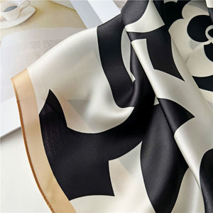 MaraSilk Pure Mulberry Silk Scarf - Square Crepe Satin MS182