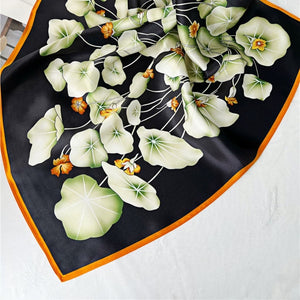 MaraSilk Pure Mulberry Silk Scarf - Square Crepe Satin MS183