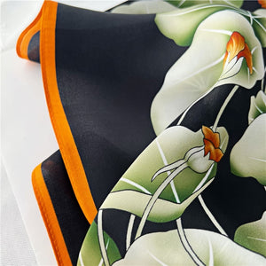 MaraSilk Pure Mulberry Silk Scarf - Square Crepe Satin MS183