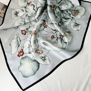 MaraSilk Pure Mulberry Silk Scarf - Square Crepe Satin MS183