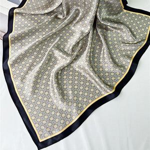 MaraSilk Pure Mulberry Silk Scarf - Square Crepe Satin MS186